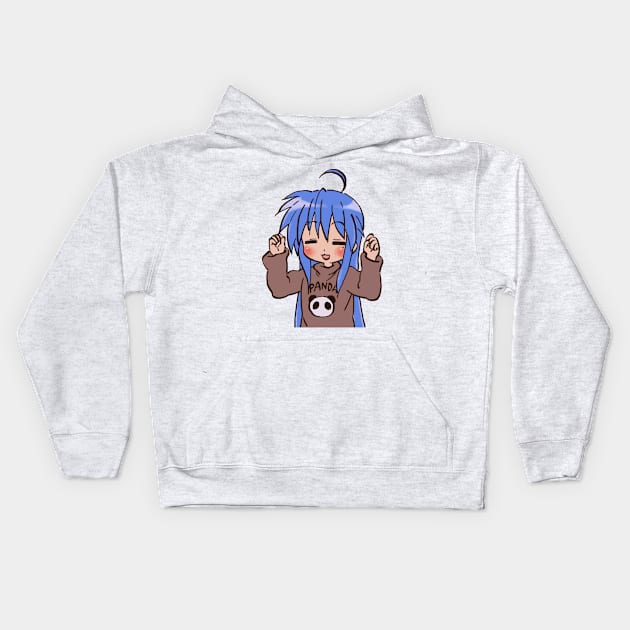 panda sweater izumi konata / lucky star Kids Hoodie by mudwizard